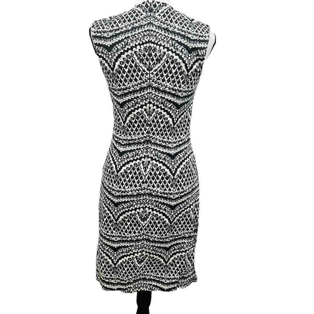 Diane Von Furstenberg DVF Pentra Jacquard Sleeveless dress size 4 - Picture 5 of 11